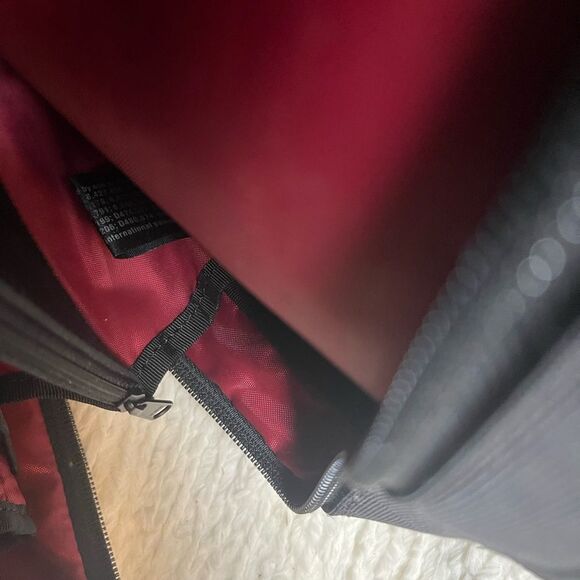 Victorinox Swiss Black Canvas &leather laptop Bag Briefcase silver tone hardware - Picture 15 of 16